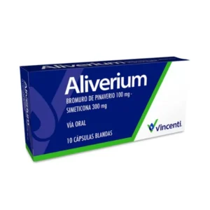 ALIVERIUM 100MG/300MG X 10 TAB (PINAVERIO/SIMETICONA)(VINCENTI)(TABLETAS)