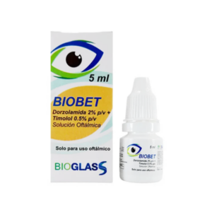 BIOBET 2%+0.5% GOTAS OFT (DORZOLAMINA/TIMOLOL)(BIOGLASS)