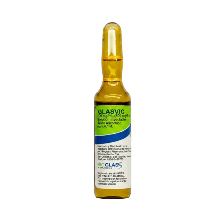 GLASVIC 100MG/ML I.V-I.M 5ML AMP (ACIDO ASCORBICO)(BIOGLASS)(AMPOLLAS)