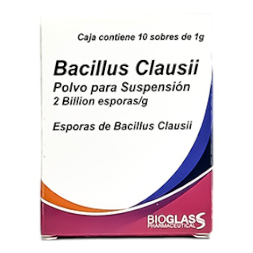 BACILLUS CLAUSII 2 BILLONES X 1SOBRE (BIOGLAASS)(JARABES) – Farmapaz