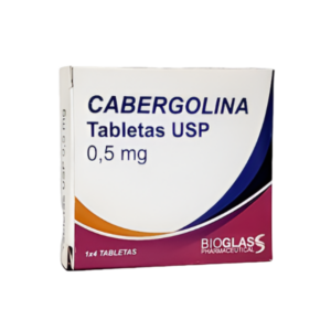 CABERGOLINA 0.5MG X 4 TAB (BIOGLAS)(TABLETAS)