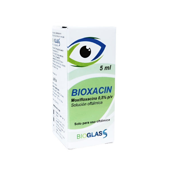 BIOXACIN SOL FOT 5ML(MOXIFLOXACINA)(BIOGLASS)(GOTAS)