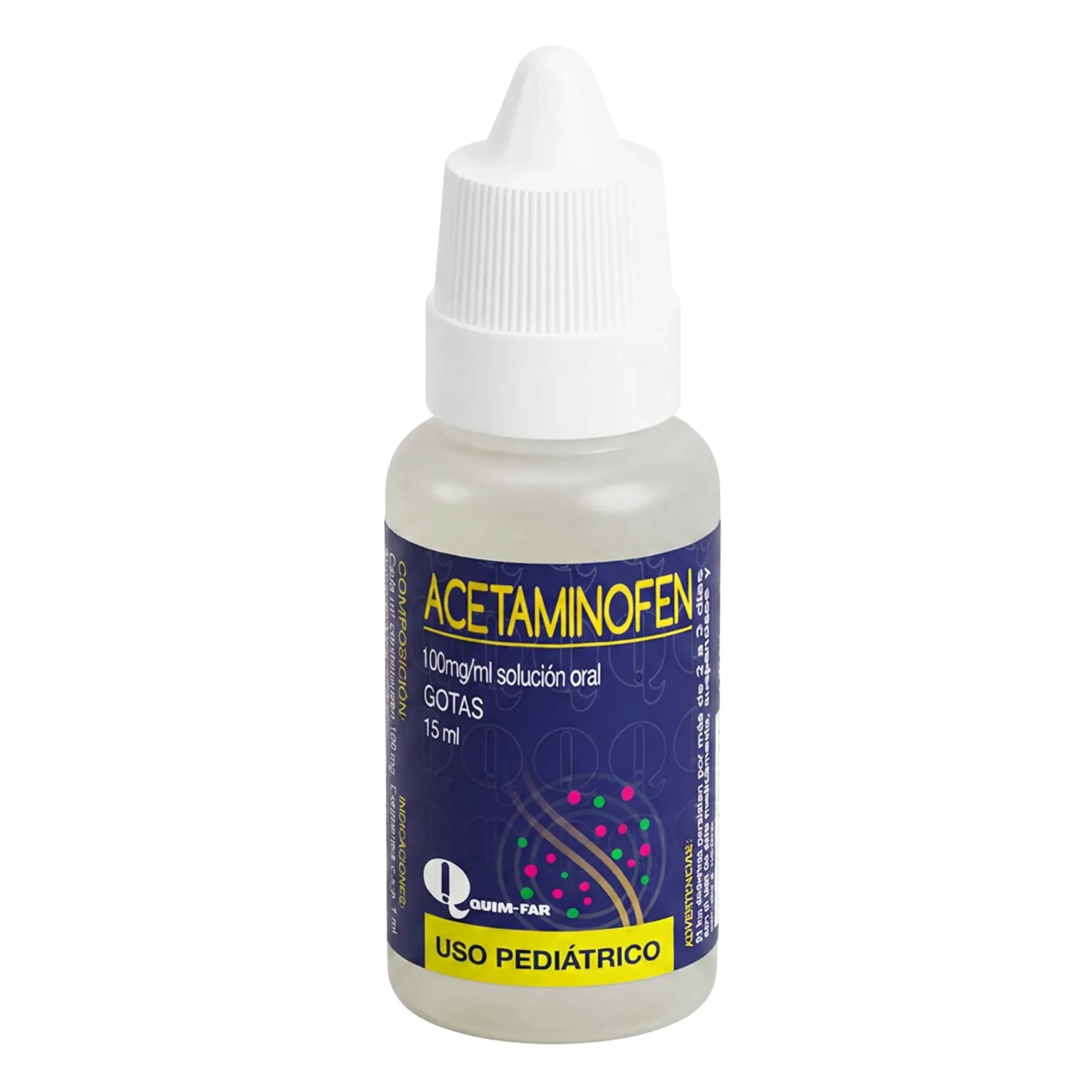 ACETAMINOFEN 100MG/ML 15ML (QUIM-FAR)(GOTAS)