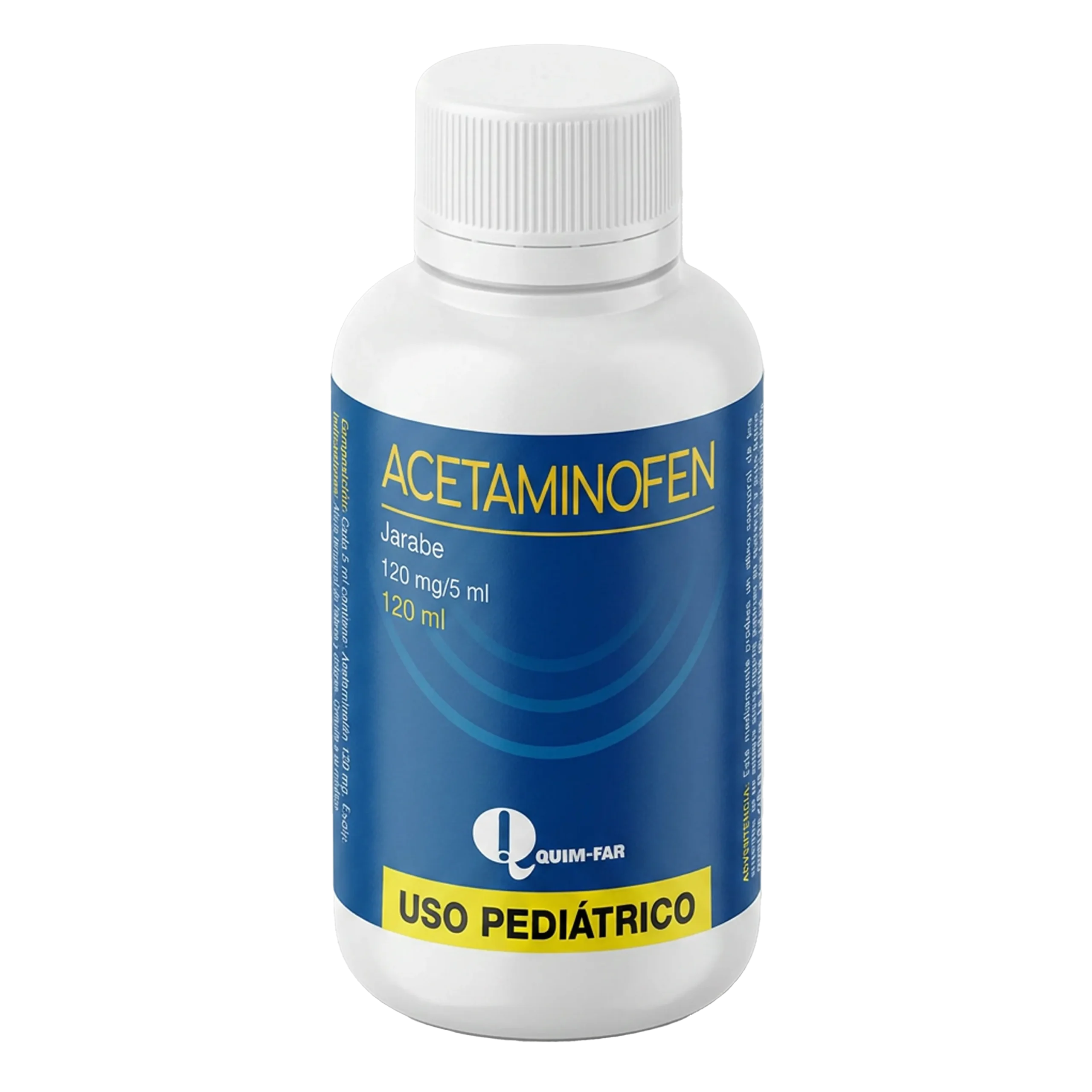 ACETAMINOFEN 120MG/5ML JBE PED X 120ML (QUIM-FAR)(JARABES)