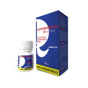 AZITROMICINA 200MG/5ML SUSPENSION ORAL 15ML PEDIATRICO (QUIM-FAR)