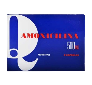 AMOXICILINA 500 MG X 8 CAP (QUIM-FAR)