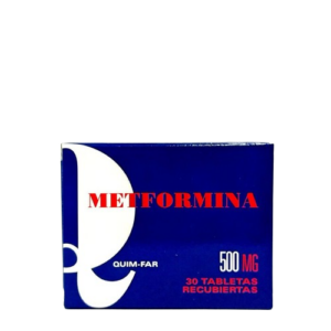 METFORMINA 500MG X 30 TAB (QUIM-FAR) (TABLETAS)