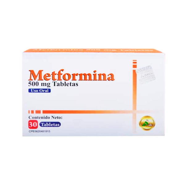 METFORMINA 500MG X 30 TAB (DAC55) (TABLETAS)