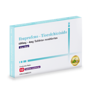IBUPROFENO + TIOCOLCHICOSIDO 600/4MG X 10 TAB (DAC55)