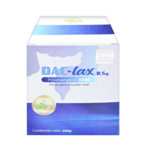 DAC-LAX 8.5G POLIETILENGLICOL 3350 120GR (JARABES) MILAX (DAC55)