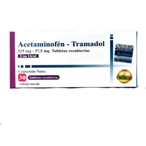ACETAMINOFEN+TRAMADOL 325MG/37,5MG X 30 TAB (DAC55) (PSICOTROPICOS)