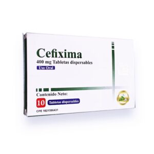 CEFIXIMA 400MG X10 TAB DISPERSABLE (DAC55) (TABLETAS)