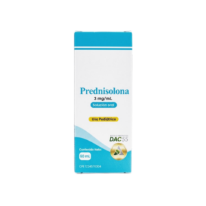 PREDNISOLONA 3 MG/ML SUSPENSION ORAL PED X 60 ML (DAC55)