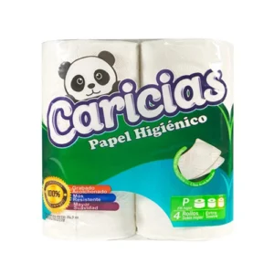 PAPEL HIGIENICO CARICIAS 215HOJAS X 4 ROLLOS
