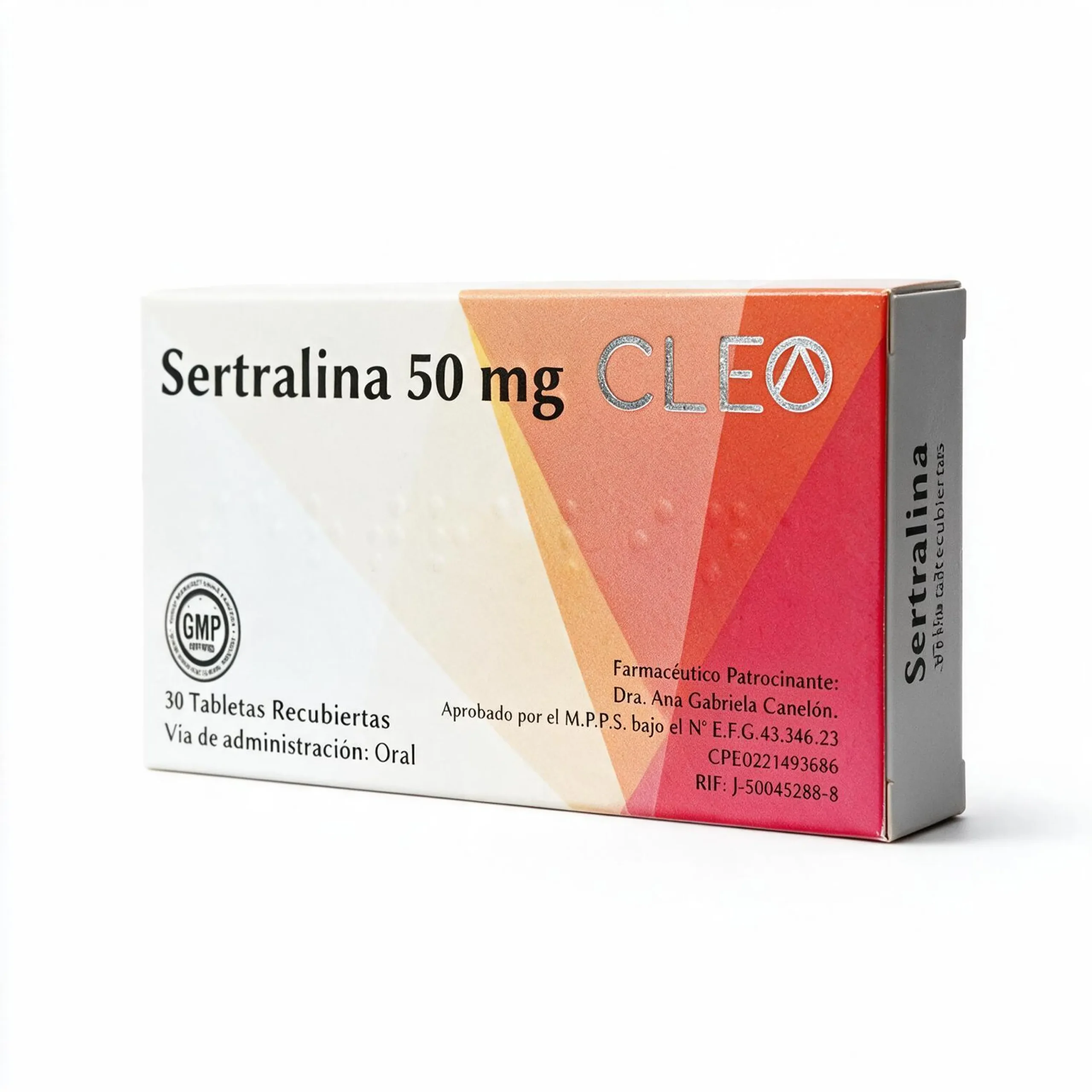 SERTRALINA 50MG X 30 TABR (CLEO PHARMA)