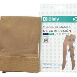 MEDIAS DE COMPRESION 20-30MMHG AL MUSLO TALLA M (BIALY)(MMQ)