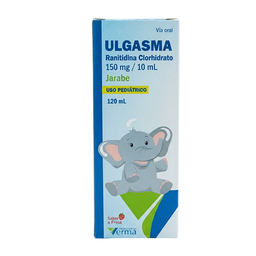 ULGASMA 150MG/10ML X 120 ML (RANITIDINA)(VERMA)
