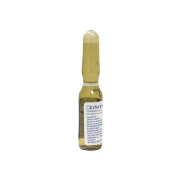 CLORFENIRAMINA 1 AMP 10ML/MG (CLORFENIRAMINA MELATO) (UNIPHARMA)