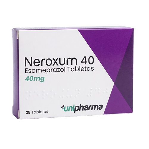 NEROXUM 40MG X 28 TAB (ESOMEPRAZOL) UNIPHARMA