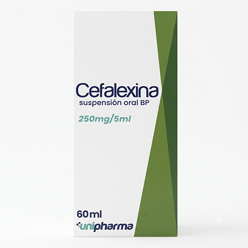 CEFALEXINA 250MG/5ML SUSP. 60ML.(UNIPHARMA)