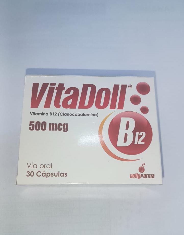 VITADOLL B12 (CIANOCOBALAMINA) 500MCG X 30 CAP (DOLLYPHARMA)