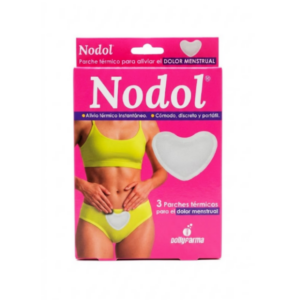 NODOL PARCHE TERMICO PARA DOLOR MENSTRUAL 3 UNDS DOLLYFARMA