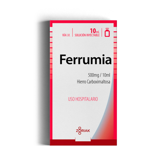 FERRUMIA 500 MG/ 10 ML SOL INYECTABLE (HIERRO) (ZORIAK)