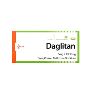 DAGLITAN DAPAGLIFLOZINA METFORMINA 5MG-1000MG X30 TAB ZORIAK