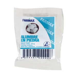 ALUMBRE EN PIEDRA 10 GR (FARMAX)(RECETURA)