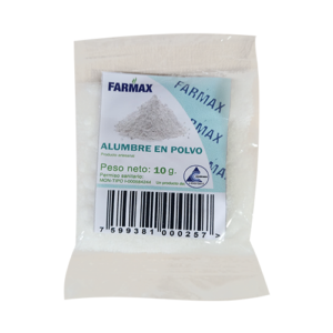 ALUMBRE EN POLVO 10GR (FARMAX)(RECETURA)