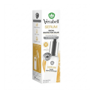PROTECTOR SOLAR FACIAL SERUM ACIDO HIALURONICO 50FPS 30ML VERABELL