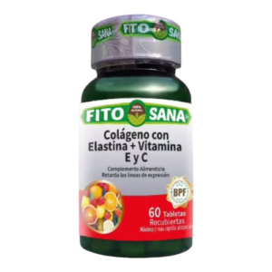 COLAGENO CON ELASTINA + VITAMINA E Y VITAMINA C X 60 TAB (FITOSANA)