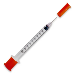 JERINGA DE INSULINA 1CC 30GX1/2″ TAPA NARANJA (BIOMERCY) (MMQ)