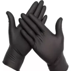 GUANTES DE NITRILO NEGROS TALLA L X 100 UND (AKERMED)
