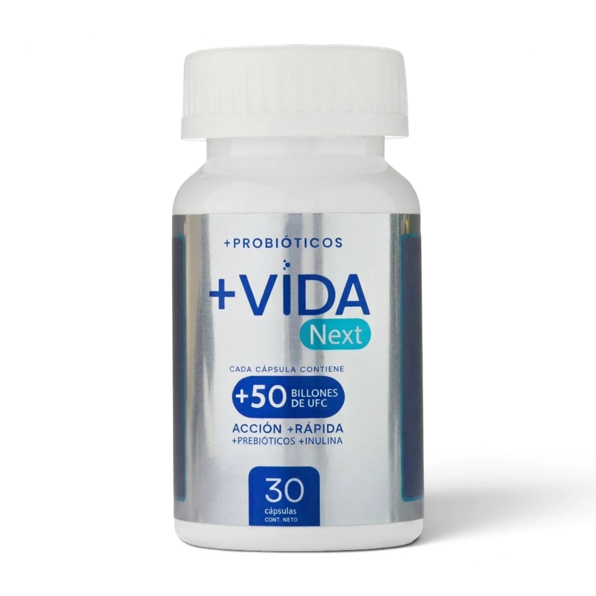 + VIDA NEXT +50 BILLONES PREBIOTICO/INULINA X 30 CAP (PROBIOTICOS) (BIOBLAS)
