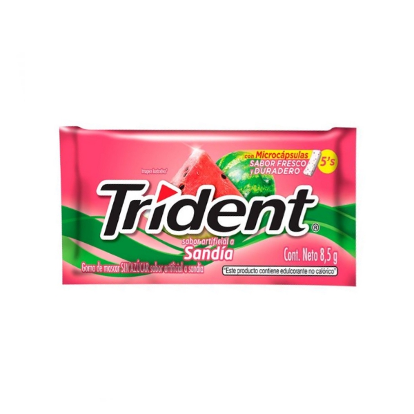 CHICLES TRIDENT 8,5G SABOR SANDIA (MISCELANEOS)
