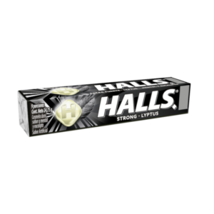 HALLS EXTRA FUERTE  (MENTOL Y EUCALIPTO)24.75GR