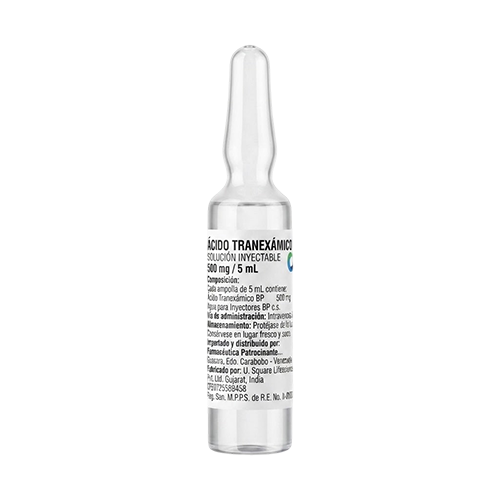 ACIDO TRANEXAMICO  500MG/5ML I.V X 1 AMP (GLOBALMEDIC)
