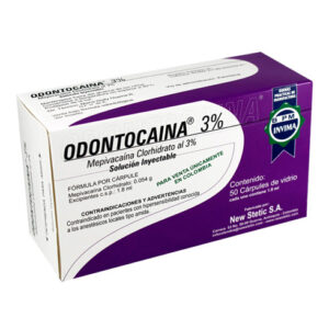 ANESTESIA ODONTOLOGICA 3 % / 1.8 ML X 1 CARPULE (MEPIVACAINA) (NEW STECTIC/ ZEYC