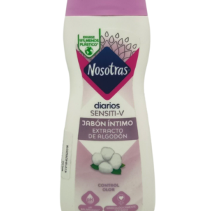 JABON INTIMO NOSOTRAS SENSITI-V CON EXTRACTO DE ALGODON 200ML