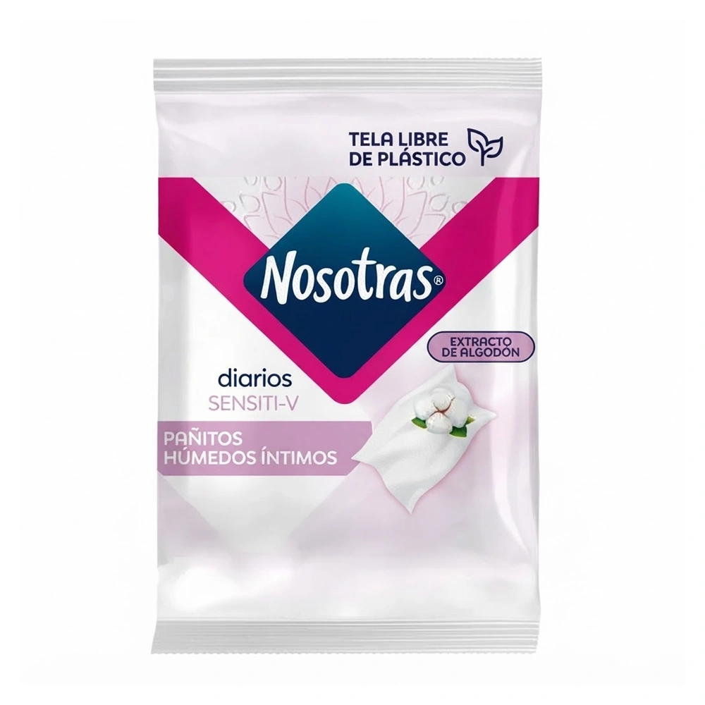 PAÑITOS HUMEDOS INTIMOS NOSOTRAS SENSITI-V X 16UND (MISCELANEOS)