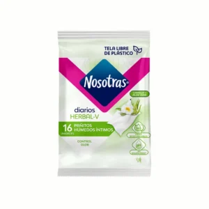 PAÑITOS HUMEDOS INTIMOS NOSOTRAS HERBAL-V X 16UND (MISCELANEOS)