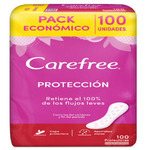 PROTECTORES DIARIOS CON PERFUME X 100 UND (CAREFREE)