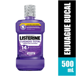 LISTERINE CUIDADO TOTAL ZERO ALCOHOL 500ML (MORADO)