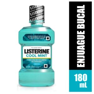 LISTERINE COOL MINT 180ML MENTA C/ALCOHOL (VERDE)