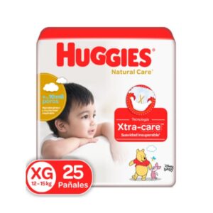 PAÑAL HUGGIES ROJO X 25 UNID TALLA XG