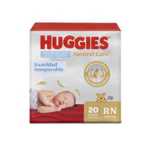PAÑAL HUGGIES ROJO TALLA R-N X 20 UNIDADES