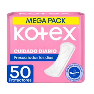 KOTEX PROTECTORES CUIDADO DIARIO MEGA PACK X 50 UND