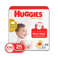 PAÑAL HUGGIES ROJO X 25 UNID TALLA XXG (NATURAL CARE)