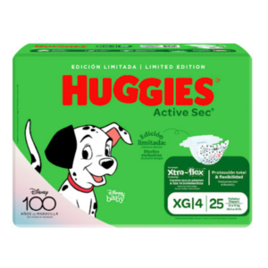 PAÑAL HUGGIES ACTIVE SEC TALLA XG X 25 UND